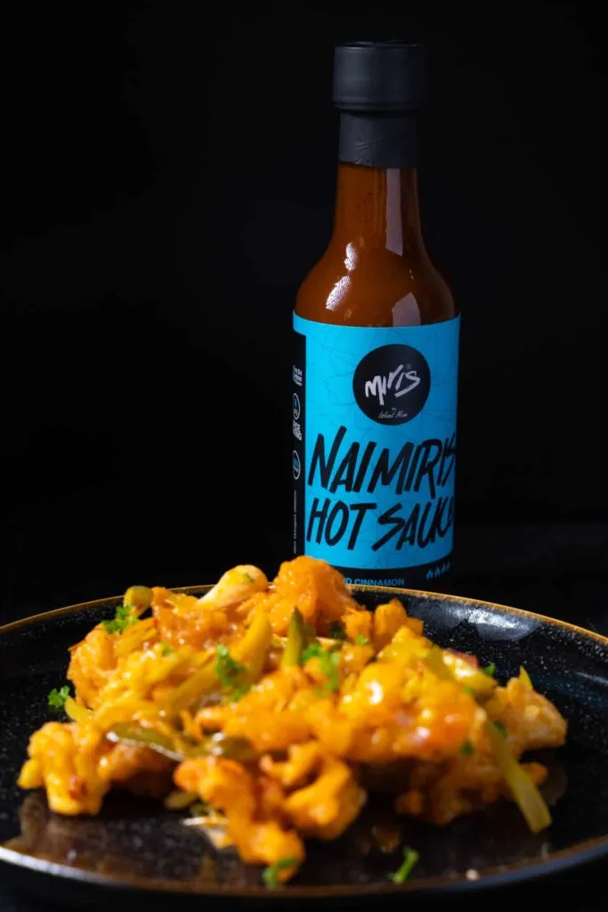 Sri Lankan Crispy Hot Butter Cuttlefish with Level Lava Coffee Hot Sauce