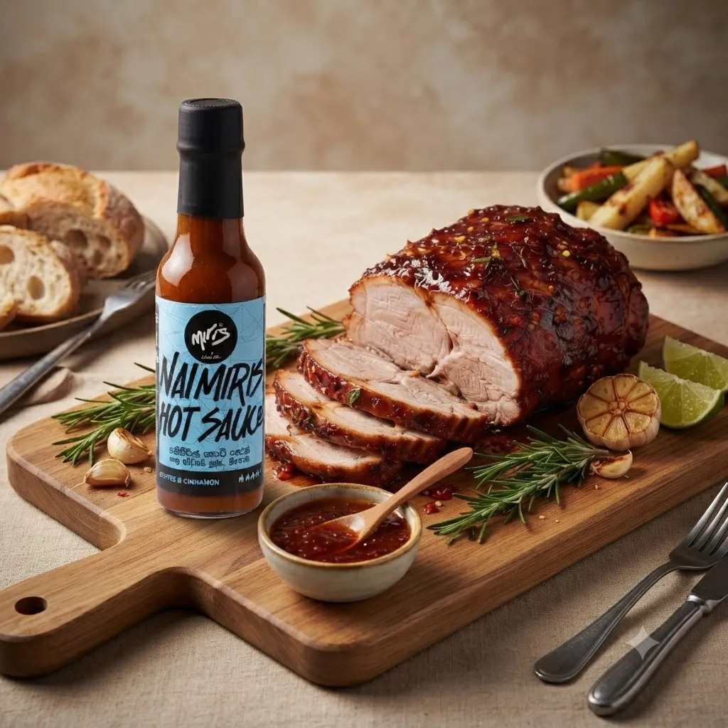 Level Lava Coffee Hot Sauce Glazed Roast Pork