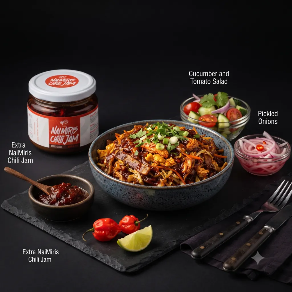 Sweet & Spicy NaiMiris Chili Jam Chicken Kottu Roti